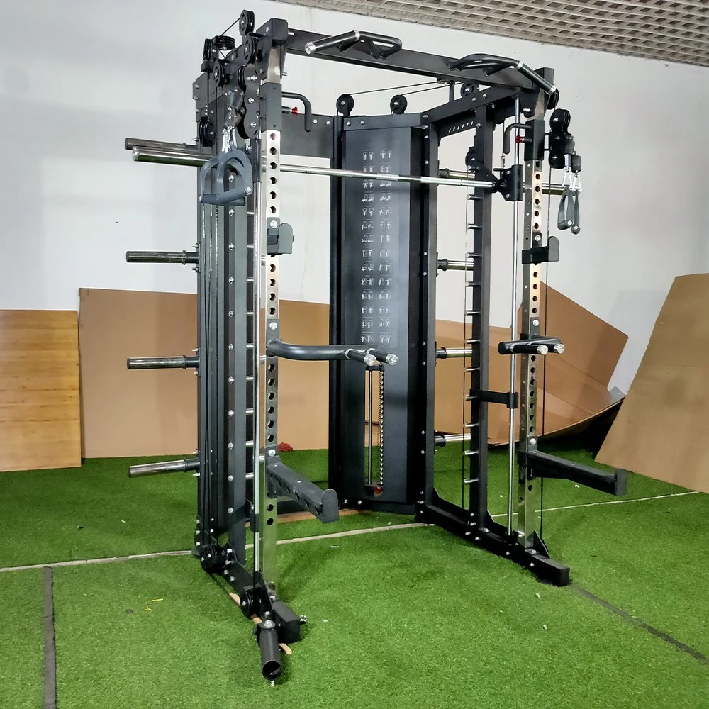 Newly Designed Multi-Functional Combination Smith Machine Fitness Equipment