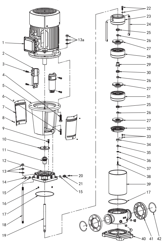 Stainless Steel Fabricated Vertical Multi-Stage Booster Pump for Circulating Water Systems