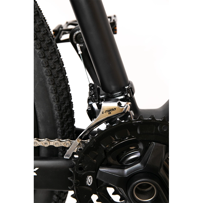 Matte Black Carbon Fiber Frame Mountain Bike 21- Speed