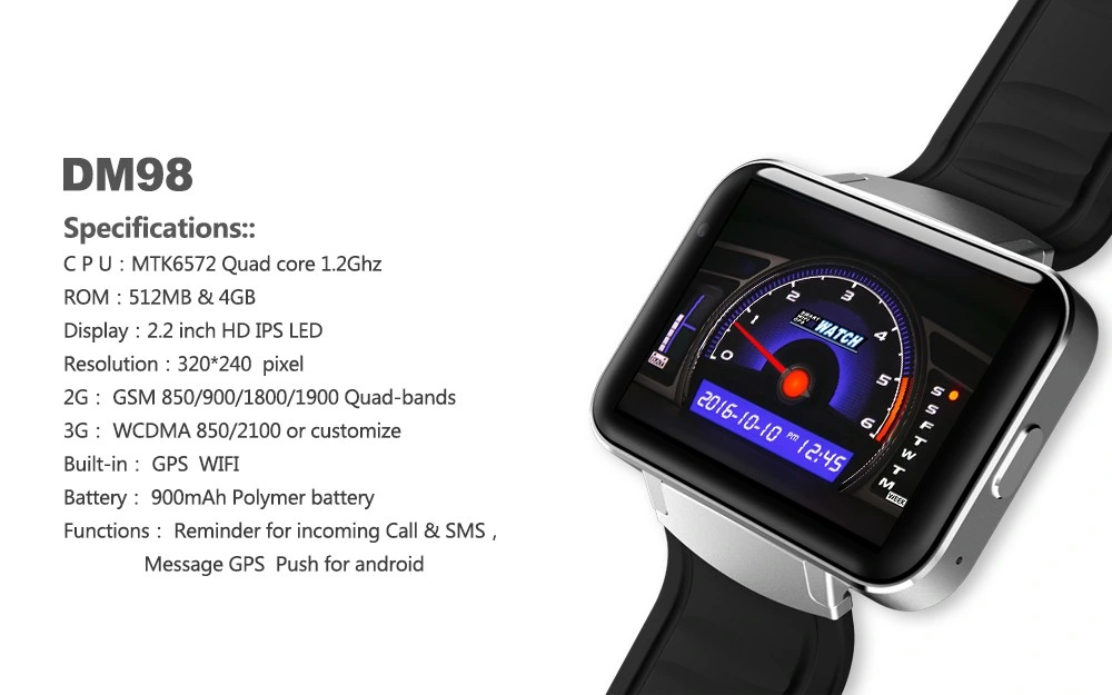 High quality/High cost performance  Instock 2021 New Dm98 Smart Watch with CE Certificate