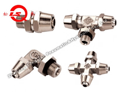 Jsm Lock Nut Type Pneumatic Fittings (BRASS)