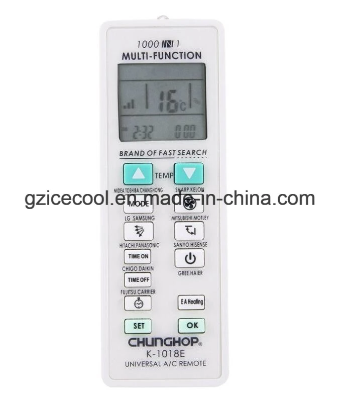 Télécommande universelle de climatisation Chunghop K-1018e