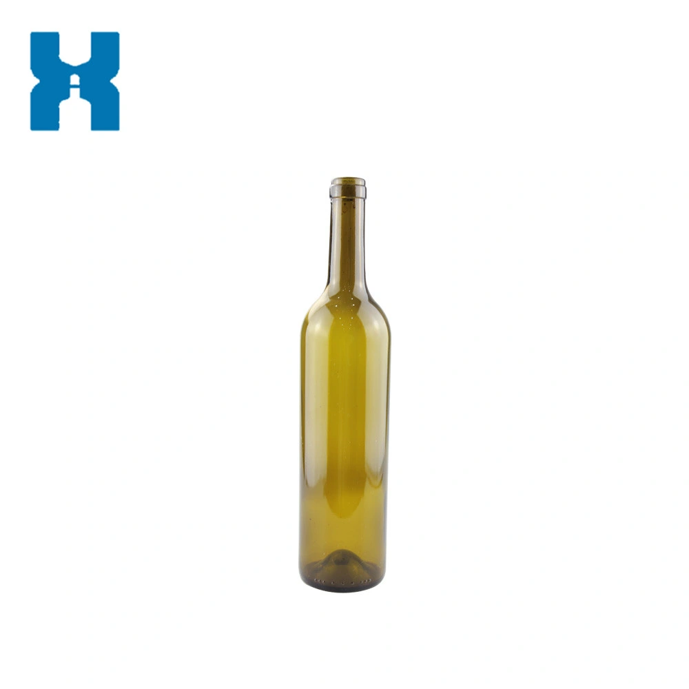 187ml 350ml 500ml 750ml Transparent Champagne Glass Bottle Red Wine Bottle with Screw Cover