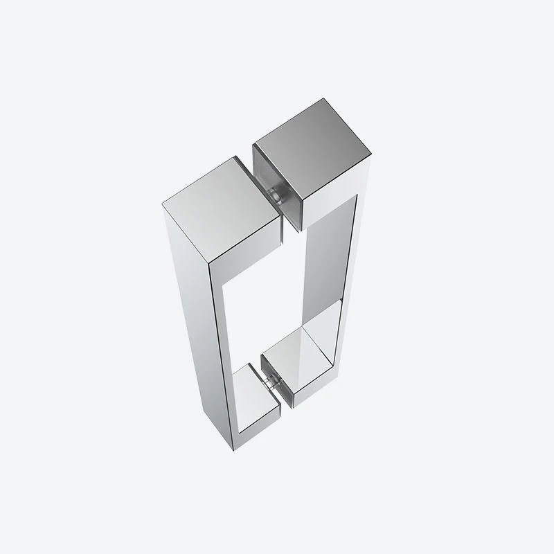 High quality/High cost performance  Shower Square Glass Handles Lever Door Handle Lock Zn Alloy Glass Door Handle