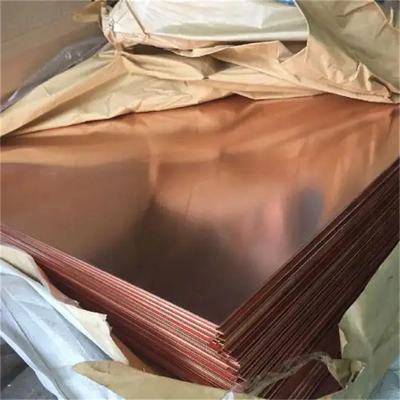 C11000 C12200 C26000 99.999% Copper Cathode Pure Copper Nickel Sheet Plate Brass Copper Plate Thickness Customized Bimetal Copper Sheet Forging Electrolytic