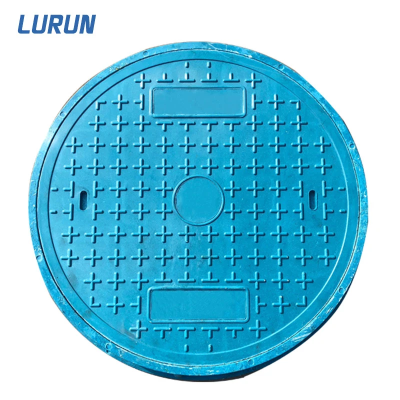 China Wholesales with Lock C250 Heavy Duty Highway Use Dia780mm Plastic/Resin/Fiberglass/FRP/GRP Round Manhole Cover for SMC/BMC