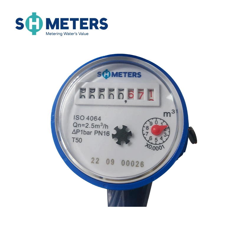 1/2inch~3/4inch Class B Single-Jet Dry Type Vane Wheel Water Meter