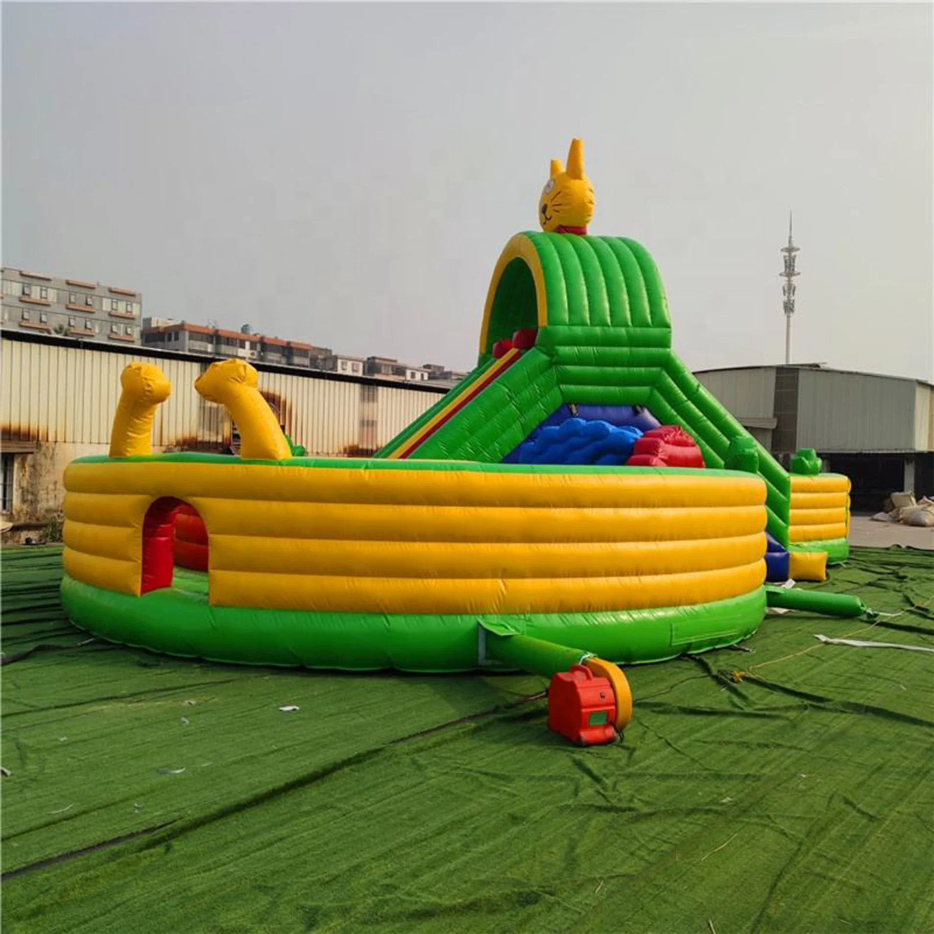 Outdoor Inflatable Bouncer PVC Adult Bouncy Jumping Castle Kids Rainbow Bounce House