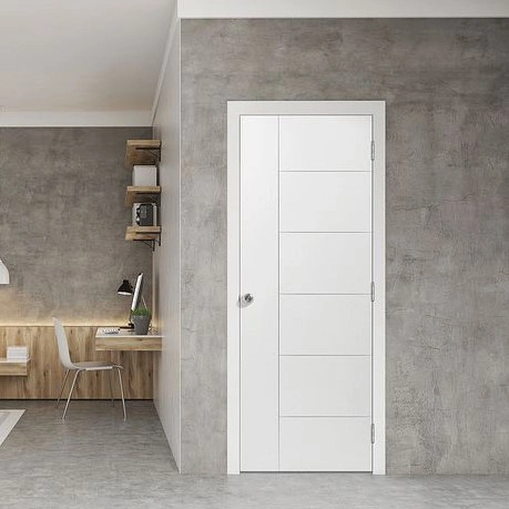 Affordable & Quality Guarantee White Primed 2 Panel Flat Moulded Hollow Core Door