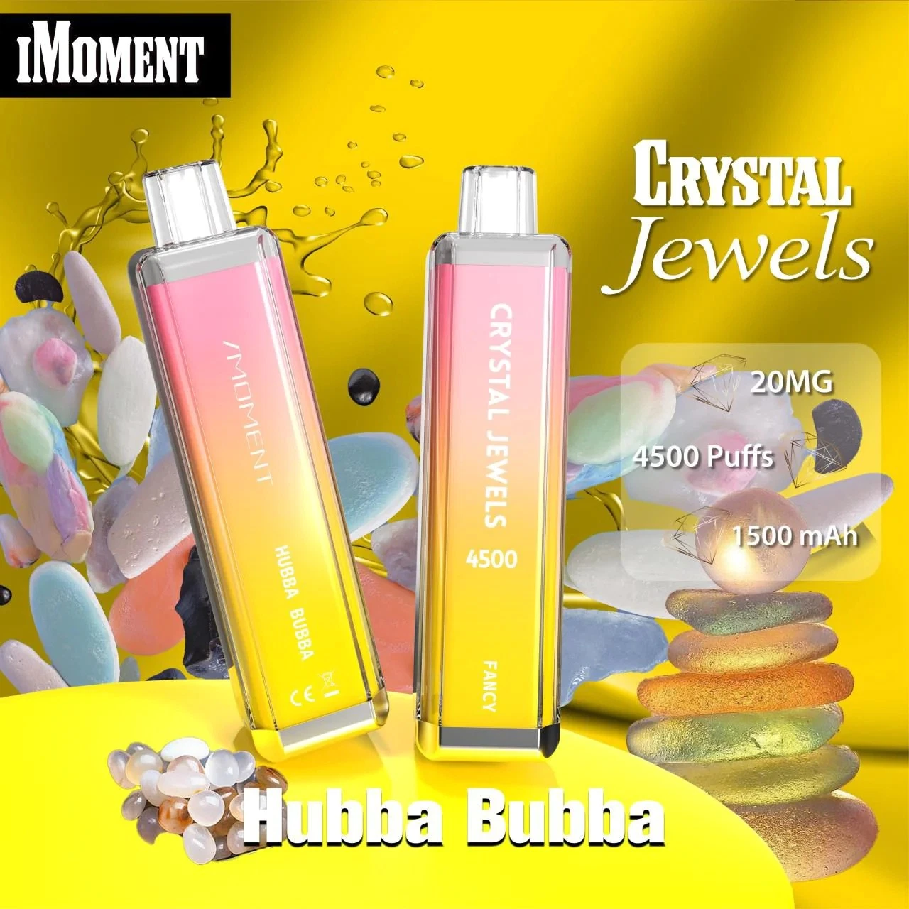 Crystal Jewel 4500 Puffs Wholesale/Supplier UK Electronic Cigarette Disposable/Chargeable Vape Alibaba Puff Distributors