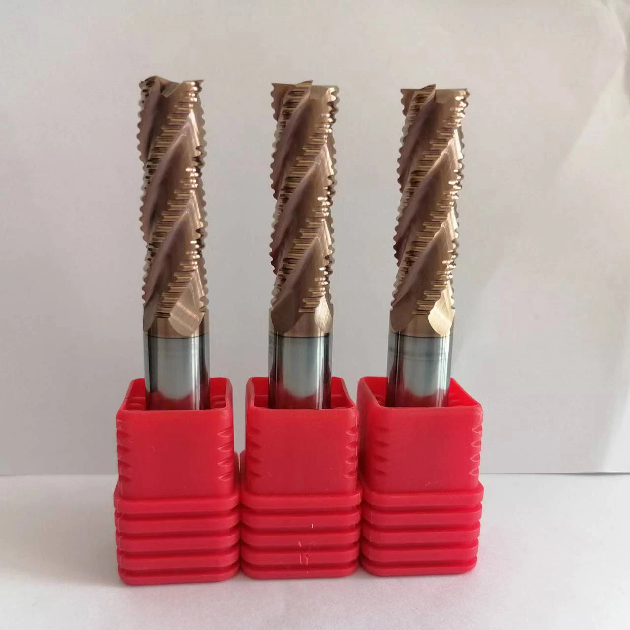 Solid Carbide Hard Metal 2/3/4 Flute Rough End Mill CNC Rough Milling Cutter for Wood Steel Fresa