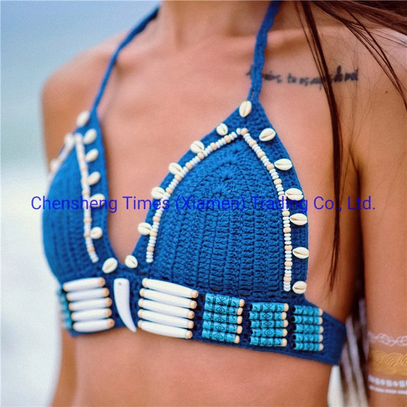 La mujer Crochet trajes de baño Bikini dos piezas de ganchillo nuevo traje de baño Bikini