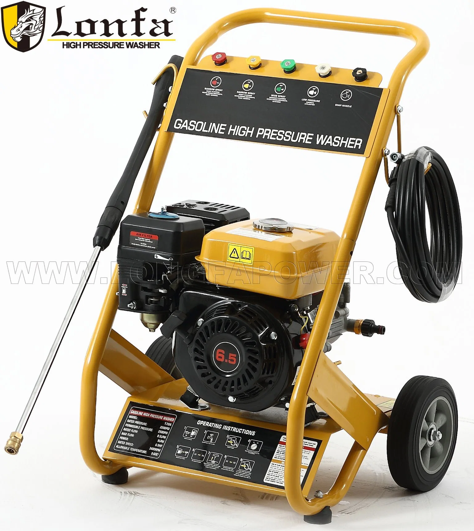 Household Use Mini Cheap 150bar 3HP Gasoline Pressure Washer