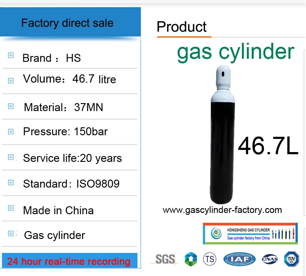 Gas and Gas Bottle High Purity Compressed Gaseous Argon Gas