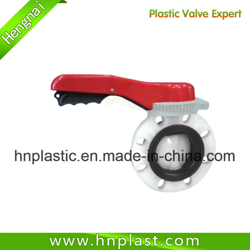 PVDF Handle Type Butterfly Valve Chemical Valve, Plastic Valve