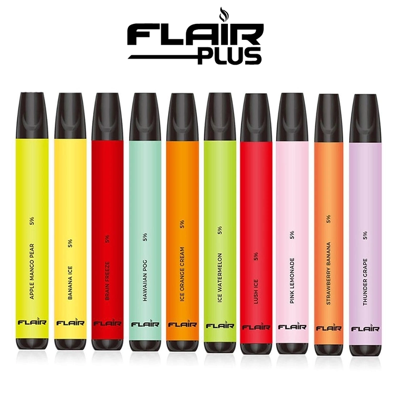 El vaporizador personalizado Pen E-cigarrillo 800 inhalaciones Flair Plus Vape Pen