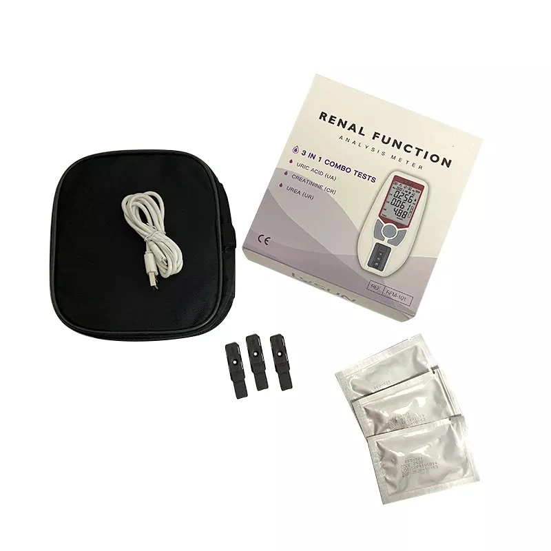 Competitive Price 3 in 1 Portable Handheld Digital Bluetooth Uric Acid Ua Cr UR Renal Function Analyzer