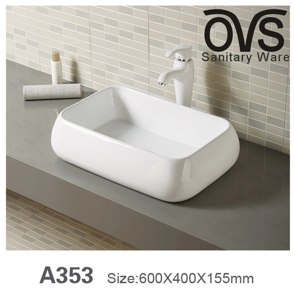 Popular Design Wall Hung Basin Ceramic Basin Bathroom Vanity