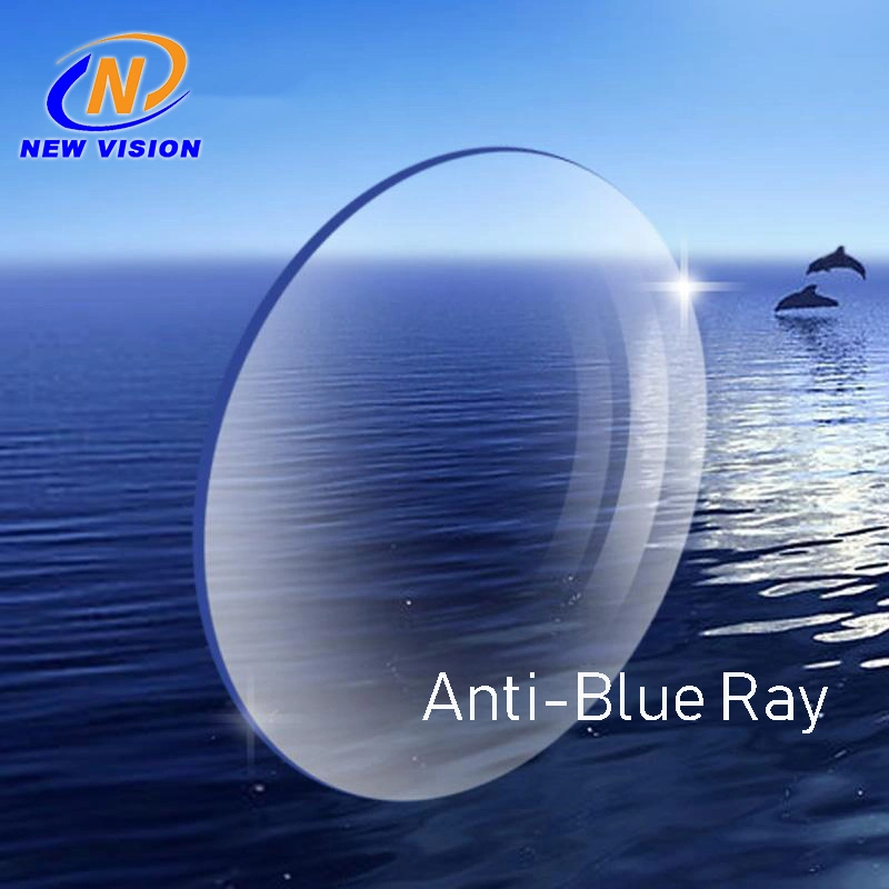 1.56 Finished Sinlge Vision Blue Cut Blue Coating Optical Resin Lenses