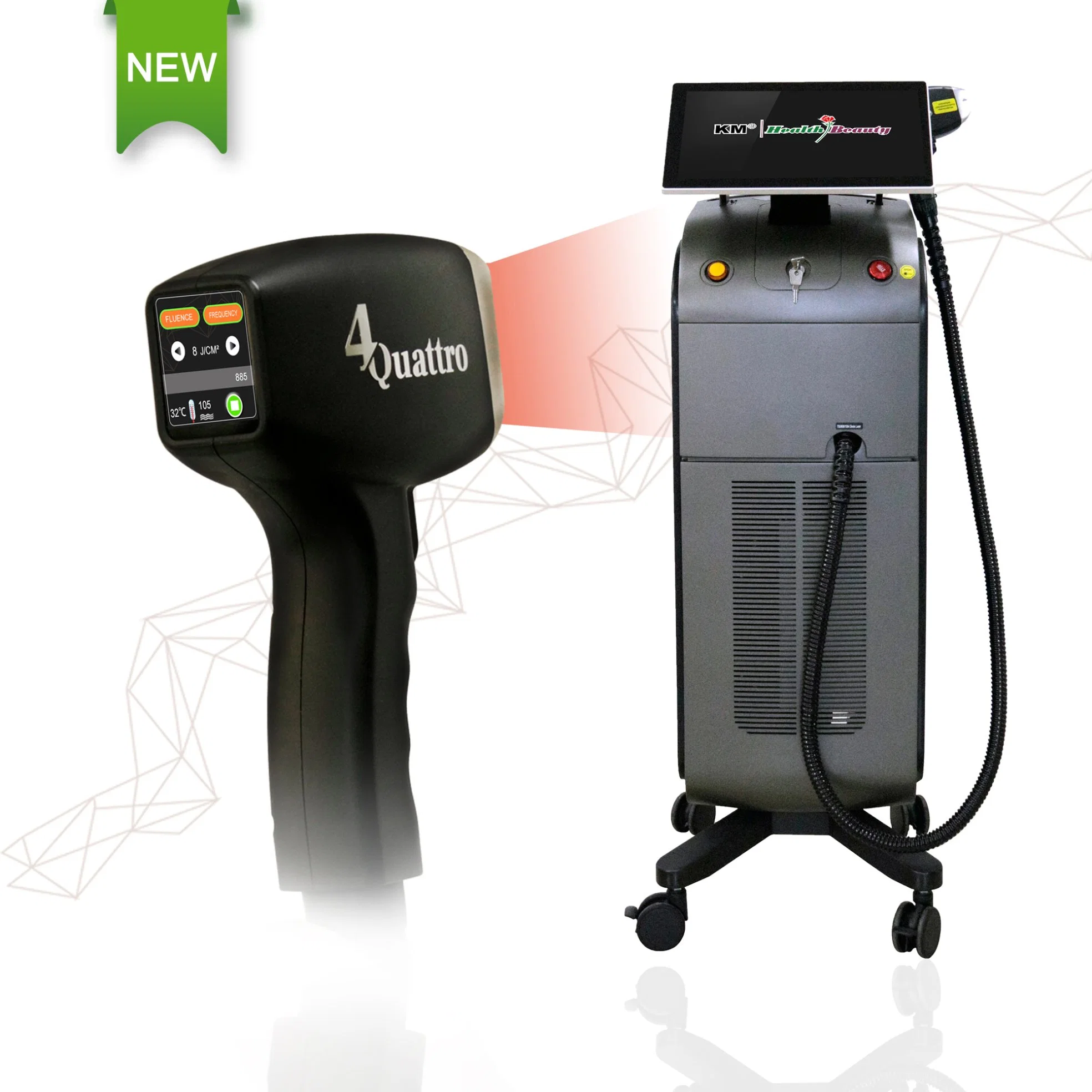 Triple Wavelengths 755 808 1064nm Ice Platinum Titanium Laser Hair Removal Medical Cosmetic Beauty Machine