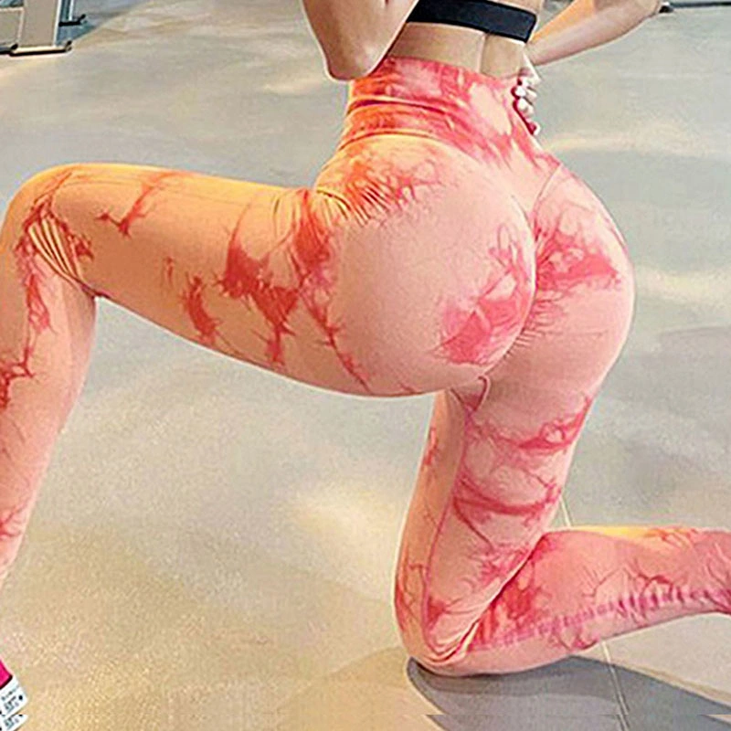 New Original Design Nylon High Elasticity Tie Dye Sexy Yoga Leggings