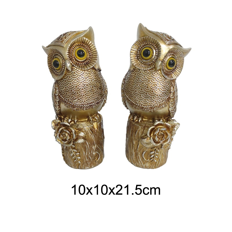 Factory Custom Owls Resin Holiday Gifts Children Toy Happy Owl Statue Home Decor