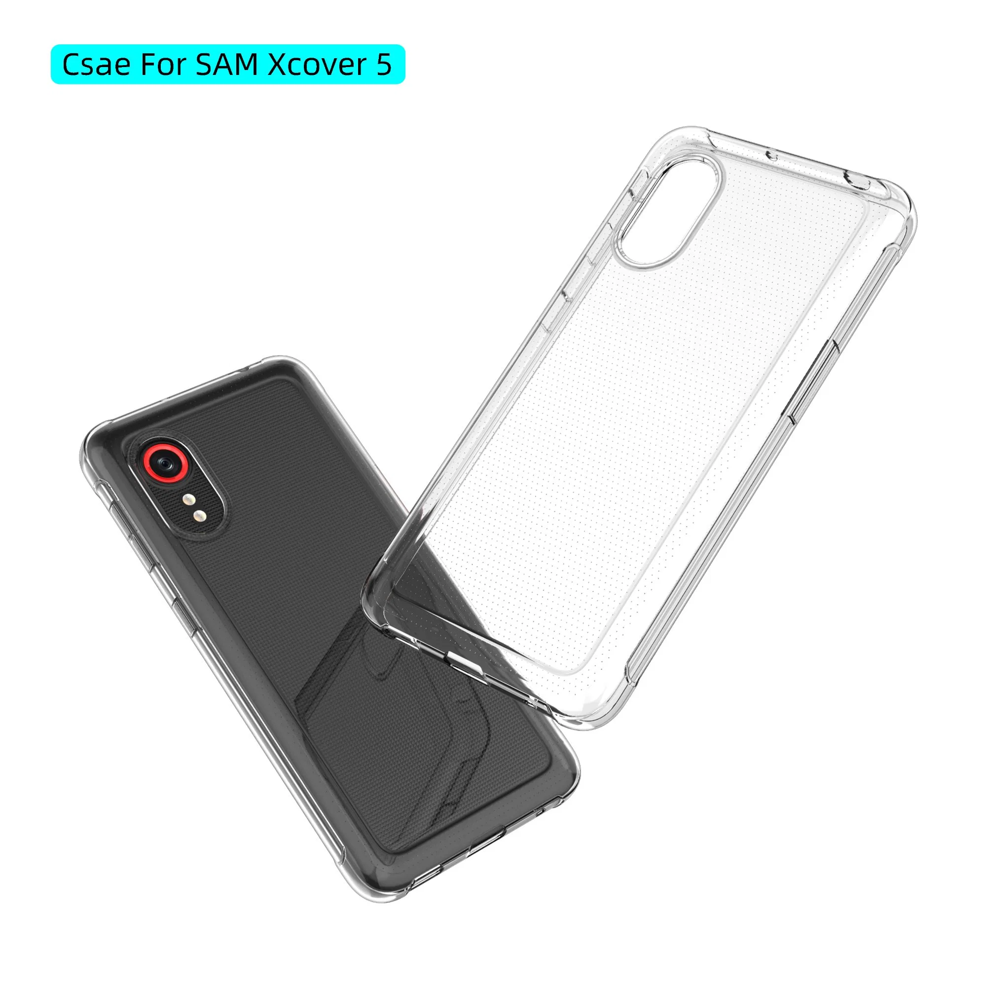 for Samsung Galaxy Xcover 5 Crystal Clear Super Slim TPU Phone Protective Case