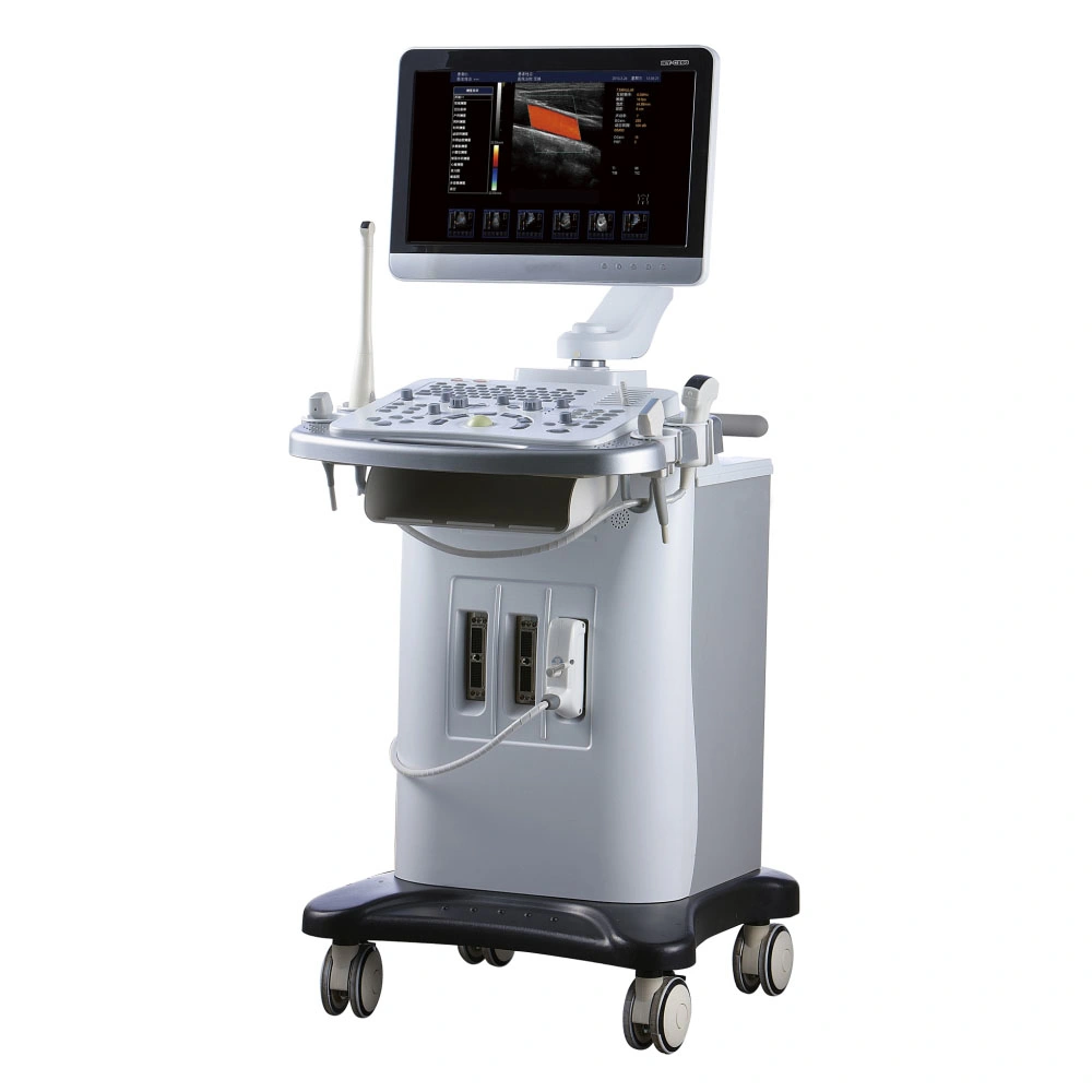 Ysb6000PE Medical Trolley 3D 4D Color Doppler Ultrasound Scanner Medical Equipment