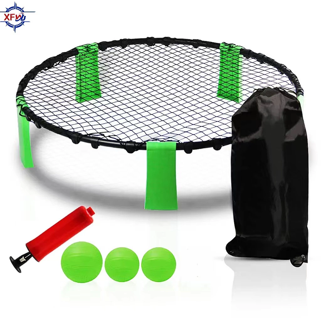 Outdoor Team Sports Throw Spike Ball Mini Beach Inflatable Volleyball Game Set