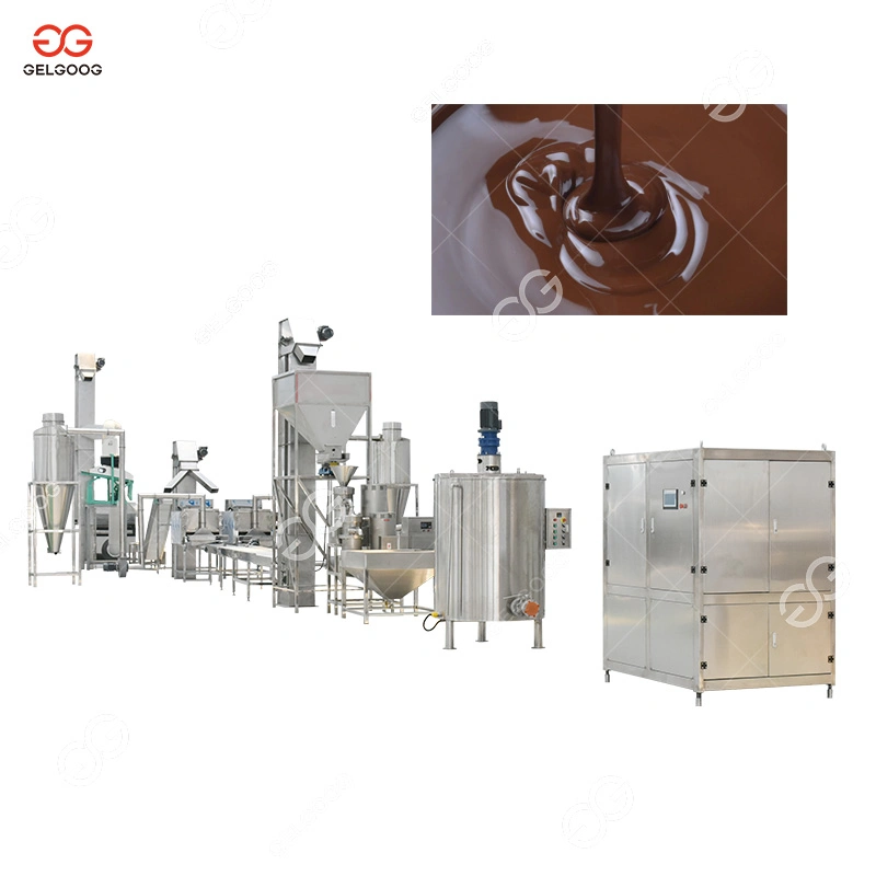 Gelgoog Automatic Cacao Bean Processing Machine Nibs Liquor Equipment Cocoa Powder Butter Production Line