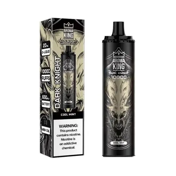 Estilo Flash da moda Aroma King Dark Knight 10000 puffs de 650 mAh Cassete descartável para cápsulas de 20 ml