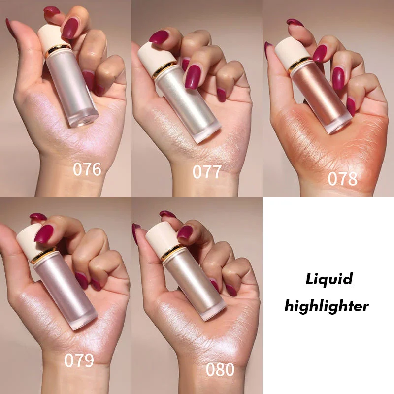 Private Label Long Lasting Shimmer Cream Highlighter High Gloss Both Face Body Highlighter Makeup