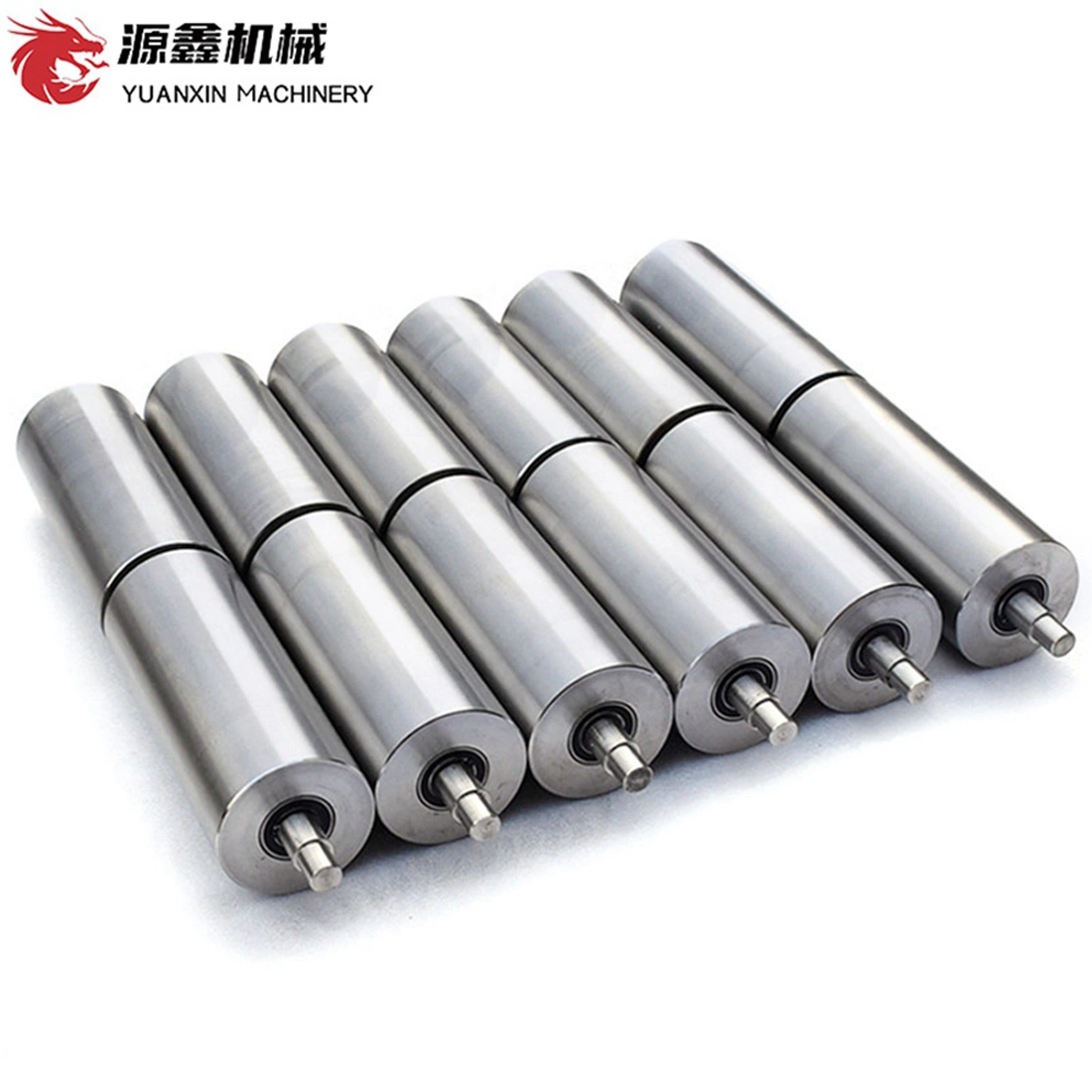 89mm 4 Inch Dia Metal Carrying Idler 20mm Shaft Q235 Iron Pipe Conveyor Roller