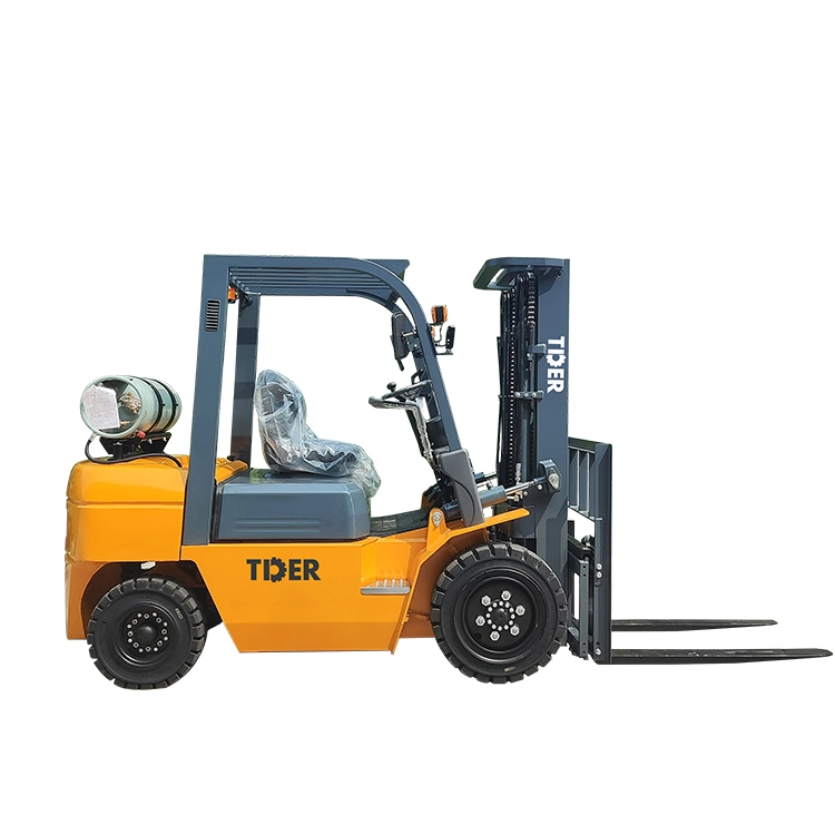 New Tder Adjustable Nude China 2 Ton Forklifts Propane Gas LPG Forklift