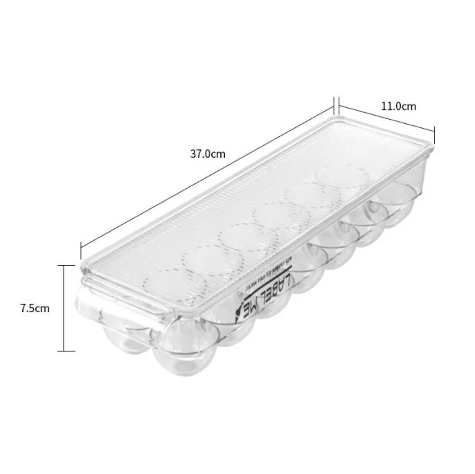 Food Grade Pet Plastic Fridge Organizer Egg Holder