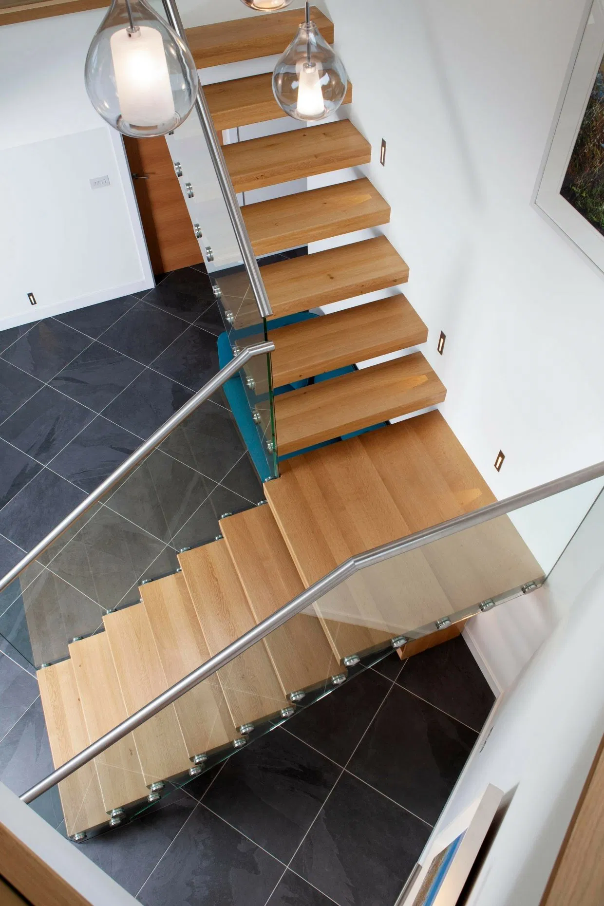 Prima Steel Wood Prefabricated Straight Staircase