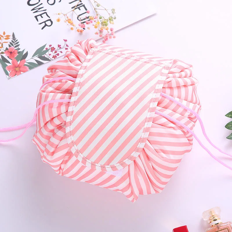 Fashion Ladies Case Waterproof Drawstring Makeup Bag Lazy Cosmetic Bag