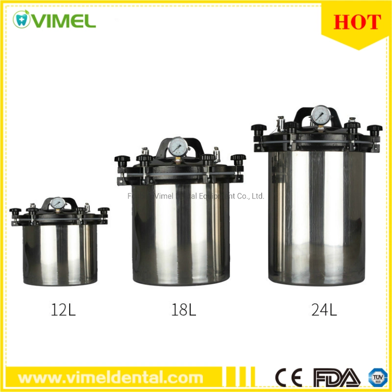 Portable High Pressure Steam Sterilizer Vertical Medical High Temperature Autoclave Sterilizer