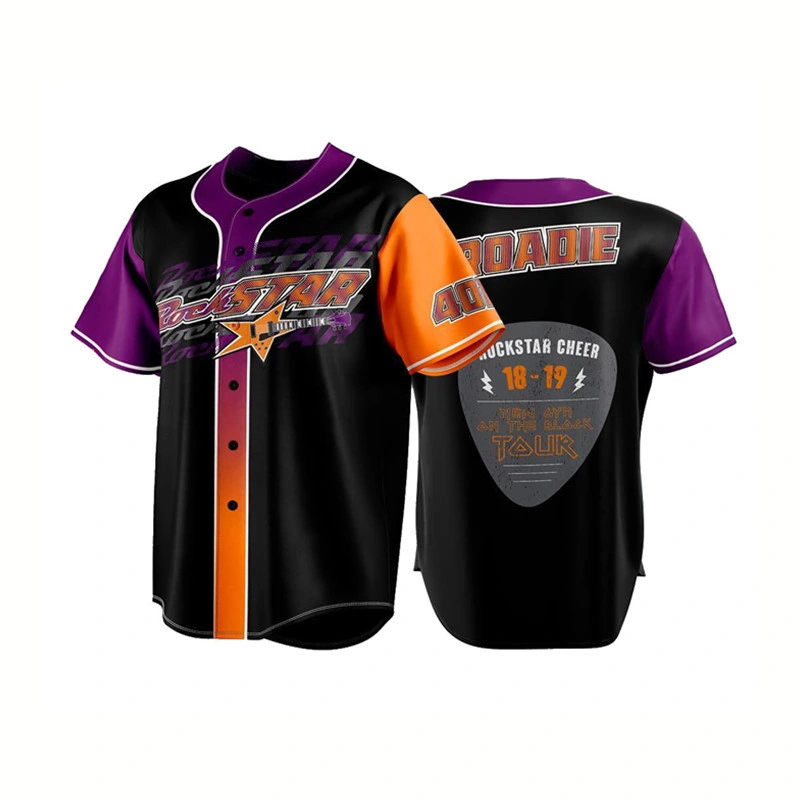 2022 Hot Sale Custom Youth Team Tackle Twill Embroidered Baseball Jersey Shirts