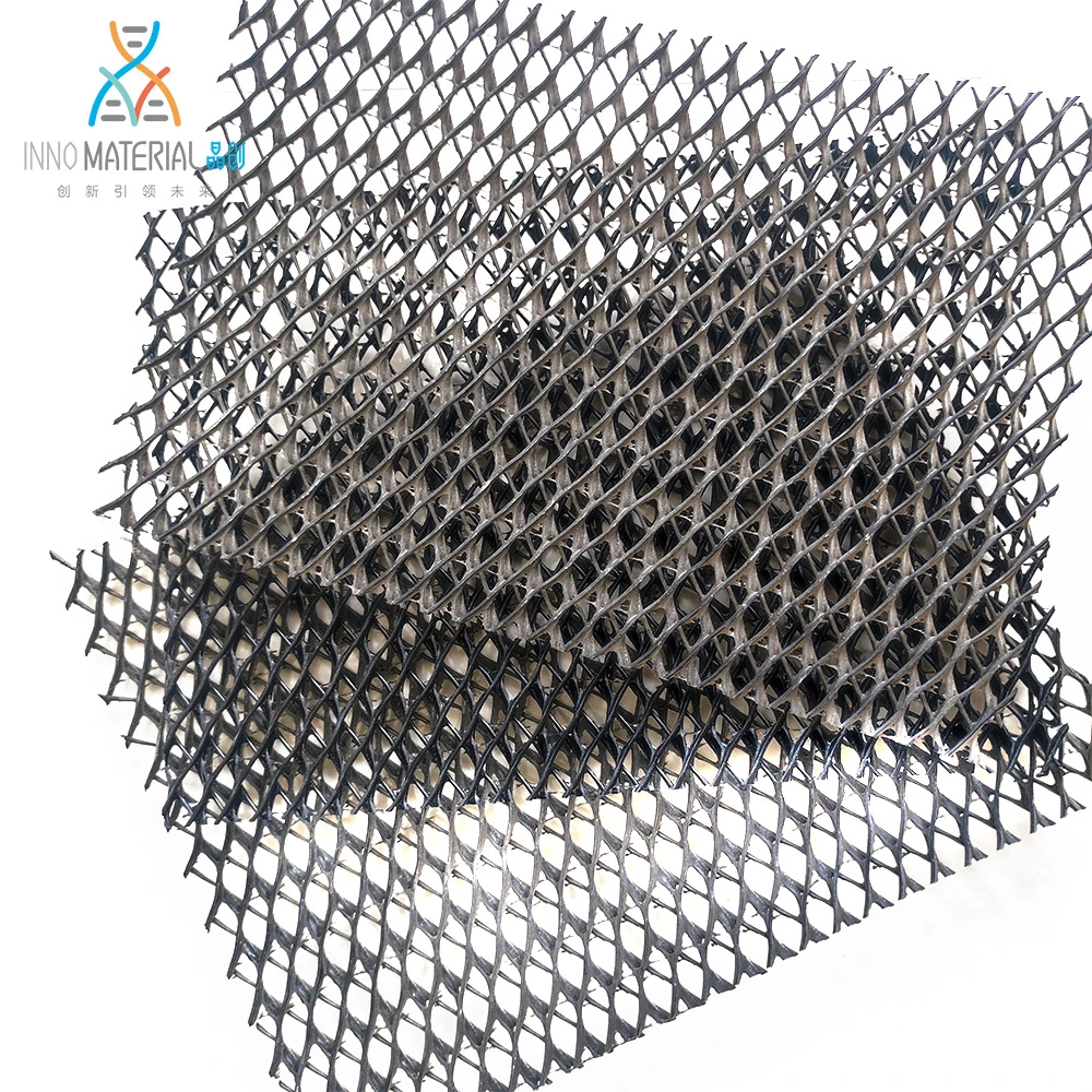 Renforcer la résistance du polypropylène sous-grade PP/PE largeur du matériau 1-4m Géogrille plastique haute tension pour port