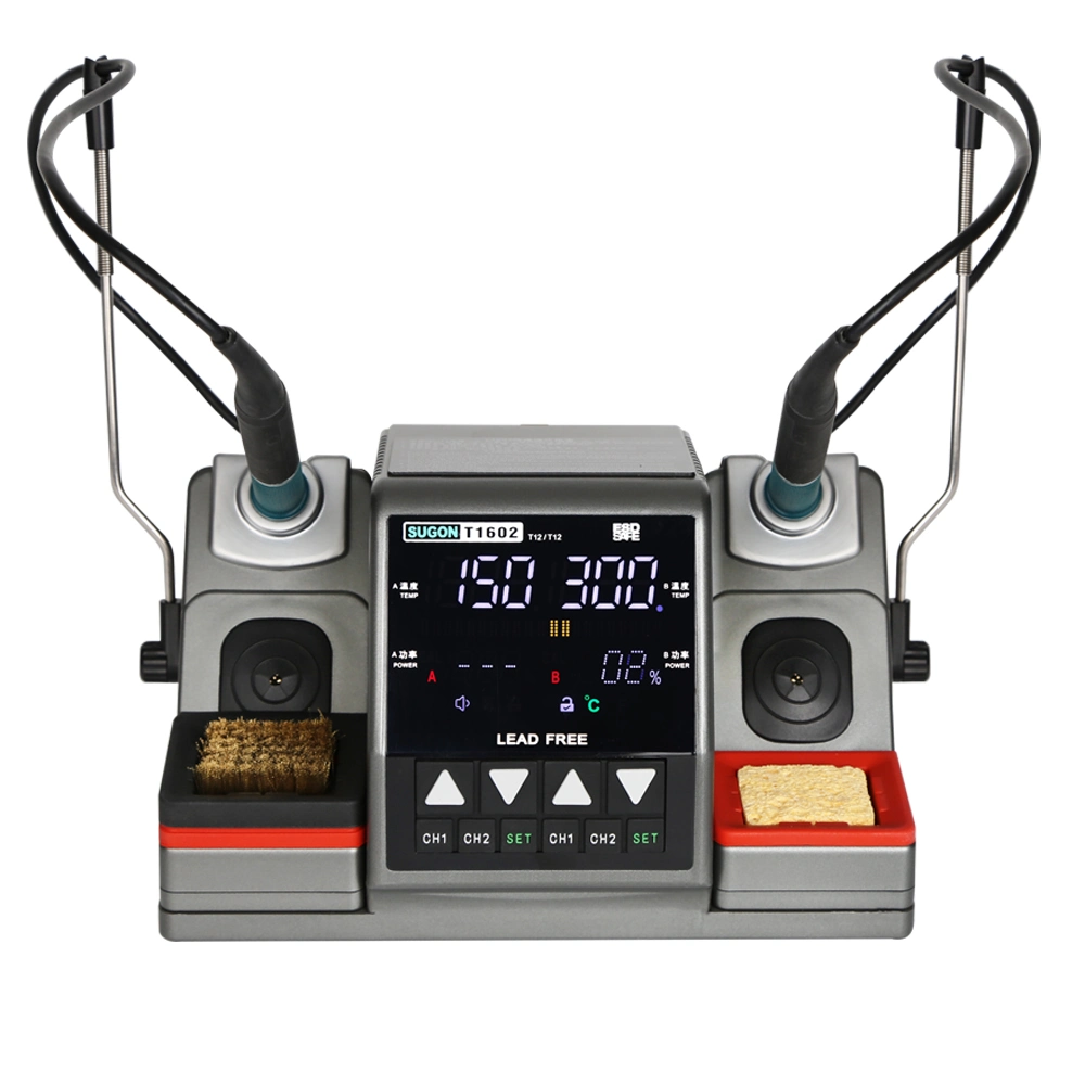 Hot Selling Mobile Phone Repair Sugon T1602 Soldering Iron Station Welding Soldering Station for Cell Phone Repair