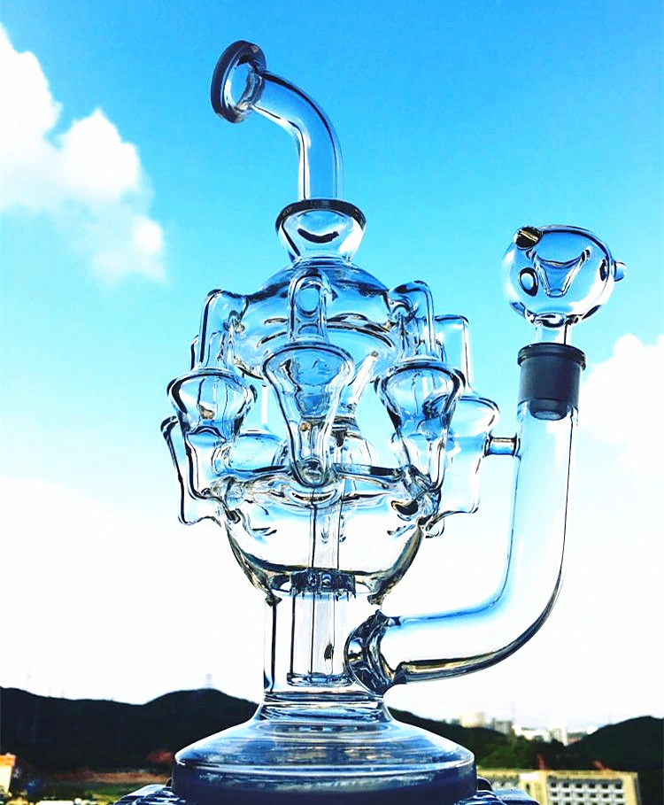 Wholesale/Supplier Enjoylife 2016 New Arrival Borosilicate Percolator Recycler High quality/High cost performance  Glass Water Pipe