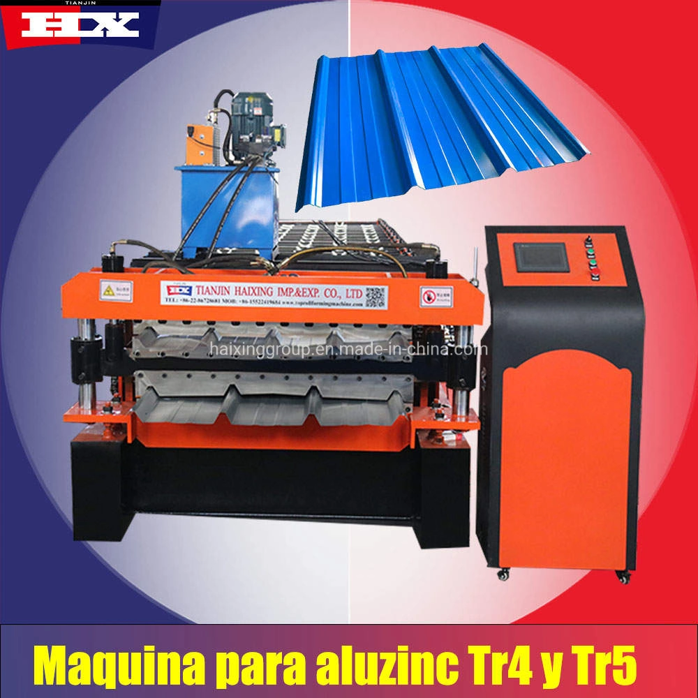 Maquina De Hacer Calamina PARA Aluzinc Calaminon Tr4 Y TR5 металлической Ribtype листа крыши машины