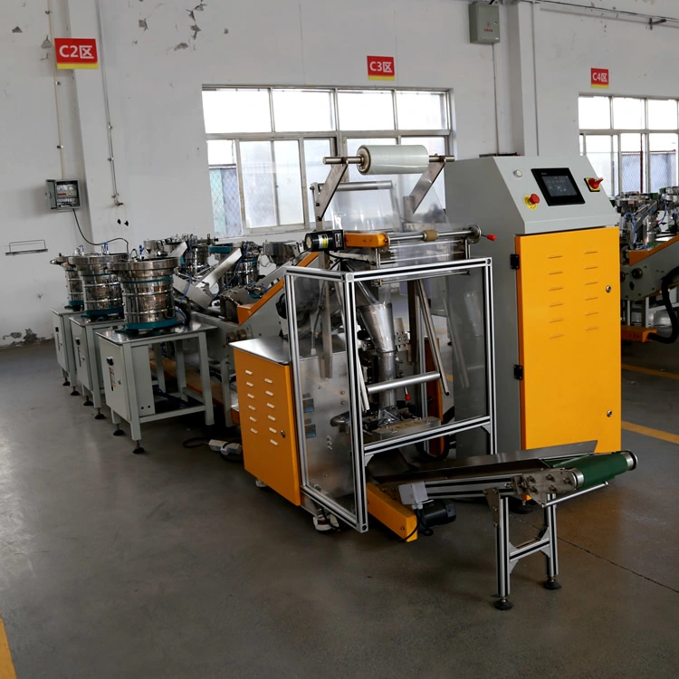 Automatic Plastic Components and Fasteners Counting Packing Packaging System