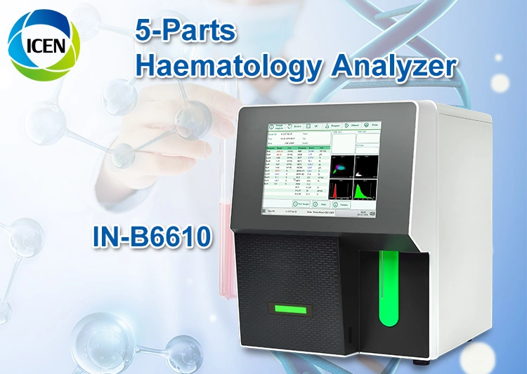 IN-B6610 Touch Screen Hematology Analyzer Low Price Cbc Machine Analyzer