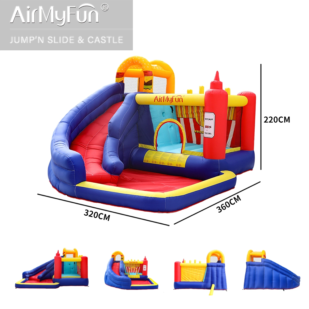 Inflatable Trampoline Large Children's Playground Equipment Large Trampoline Park Inflatable Castle Big Slide