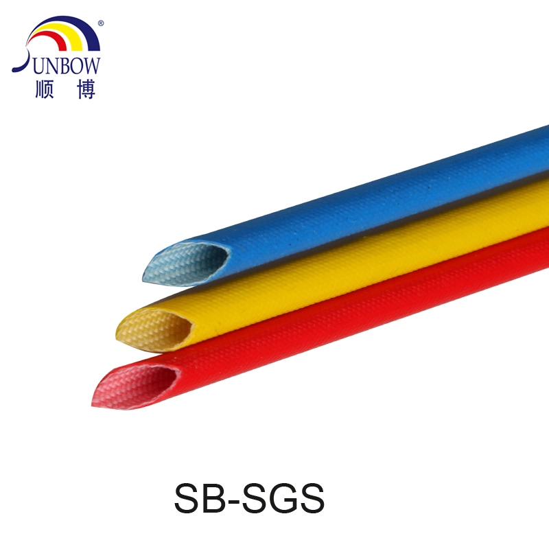 Best Price Good Selling High Quality1.5kv Flame Retardant Electrical Insulation Fiber Glass Silicone Coated Fiberglass Sleeving