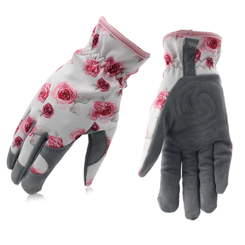 Outdoor Printing Gardening Women's Anti-Stab Anti-Cut Anti-Injury Labor Safety Gloves