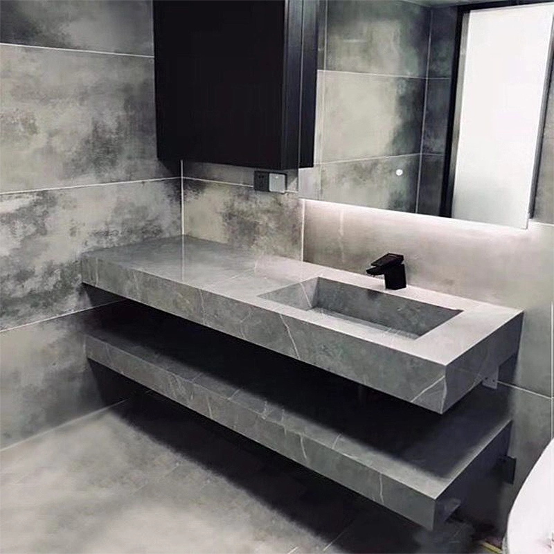 Recentemente Custom Luxury Hotel Single Modern Vanity Cabinet