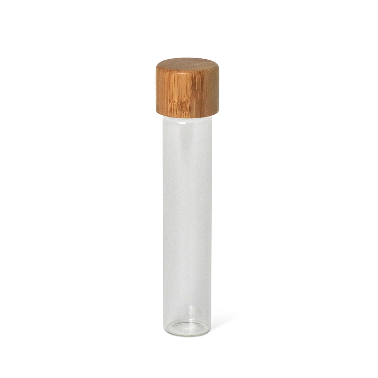 Custom Length Width High Low Borosilicate Clear Glass Tube with Synthetic Cork